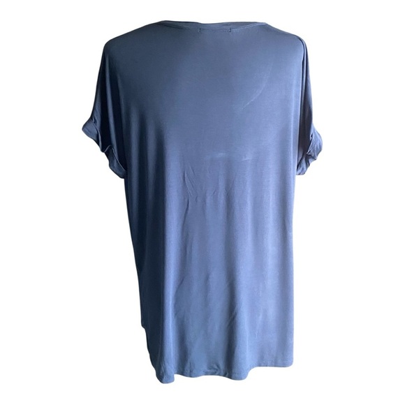RAE MODE-WOMENS BLUE OVERSIZED TOP-SIZE SMALL - Picture 4 of 6
